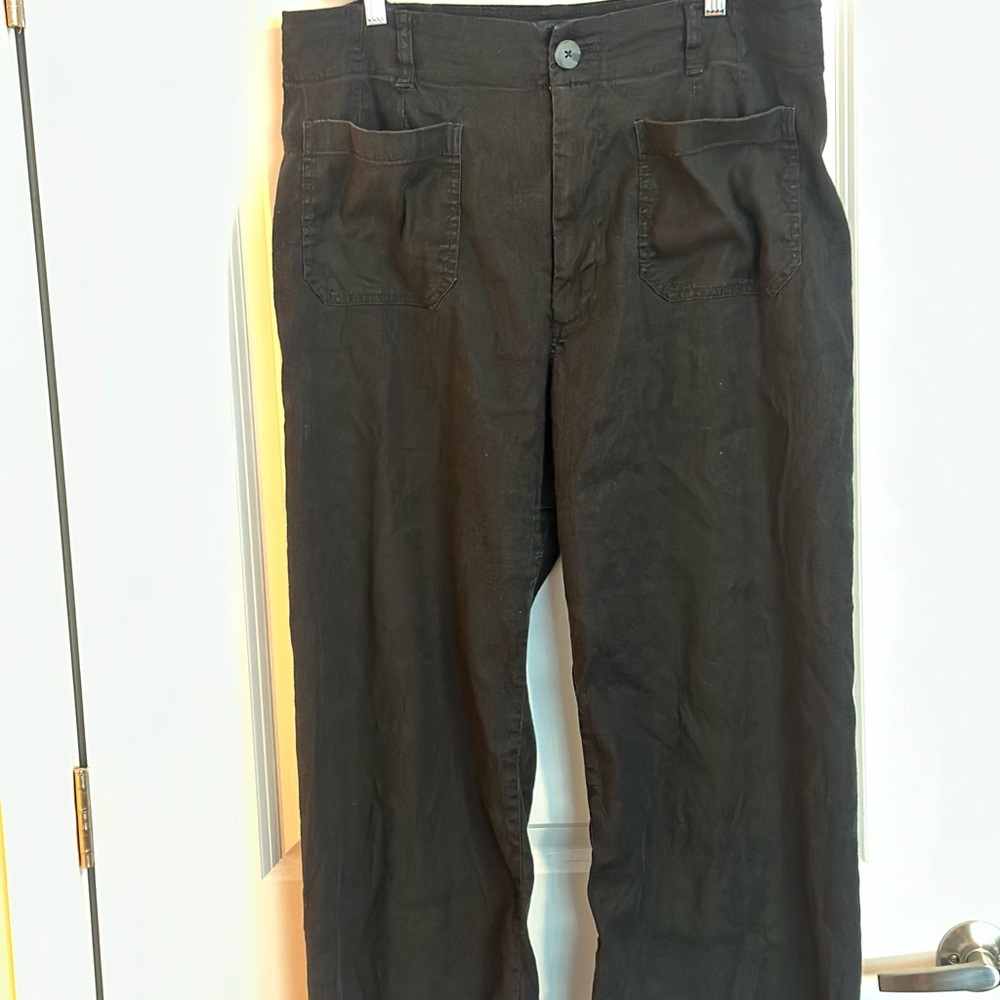 Anthropologie Maeve Colette Women's Black “Linen” Pants